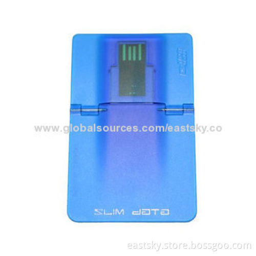 Transparent Credit Card Shape USB, Made of Transparent ABS, Samsung/Hynix/Toshiba/Micron/Intel Chips